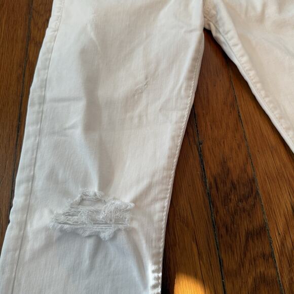Silver Jeans Womens Boyfriend Skinny Super Stretch White Size 26 28x25 - Picture 10 of 16